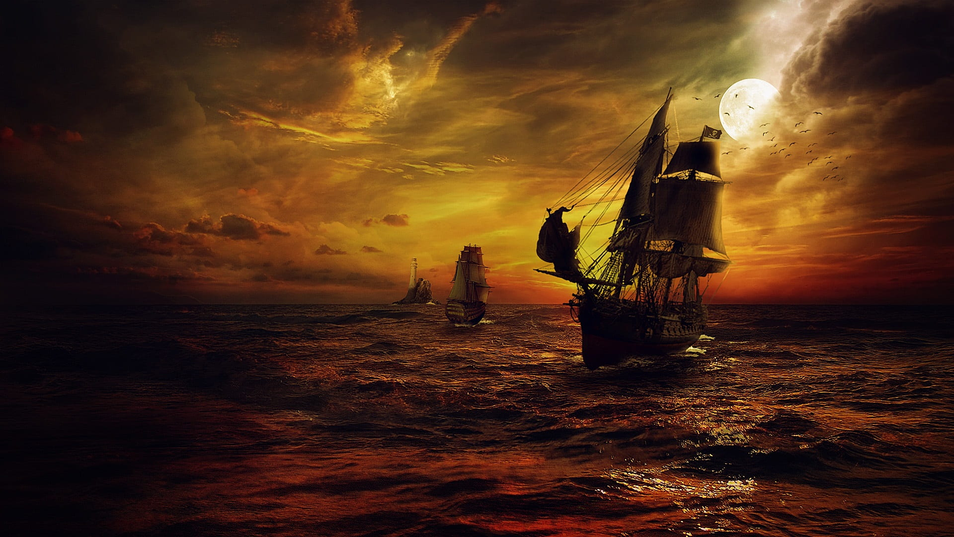 1920x1080 30+ Pirate Ship HD Wallpapers and Backgrounds
