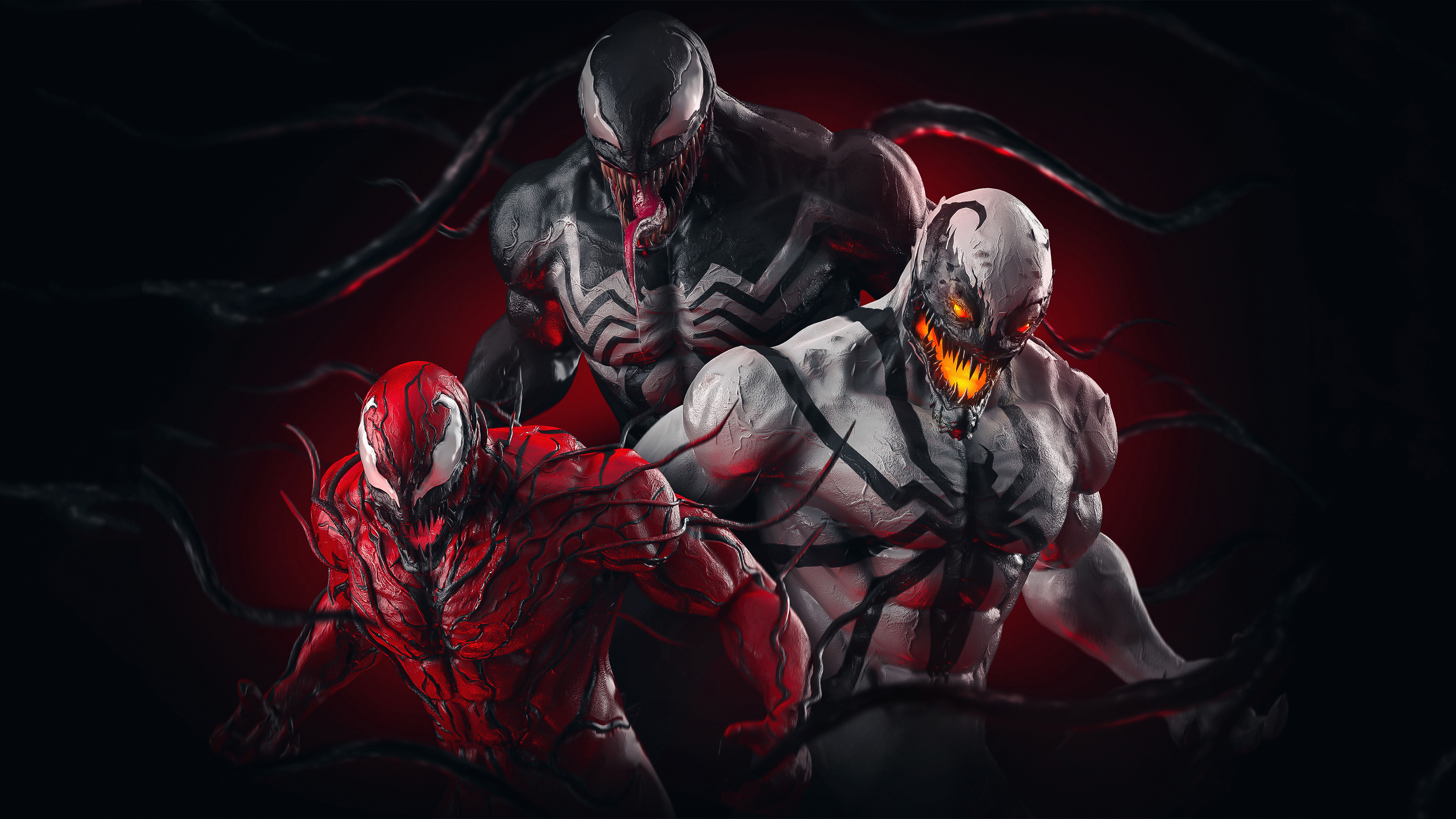 3840x2160 Venom X Carnage X AntiVenom, HD Superheroes, 4k Wallpapers, Images, Backgrounds, Photos and Pictures