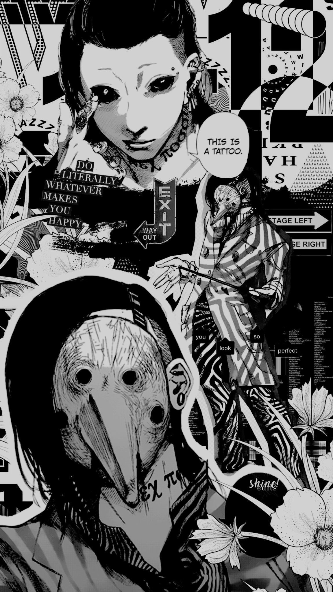 1152x2048 Uta Lockscreen // Tokyo Ghoul // @SHINEDlTS on Twitter | Tokyo ghoul wallpapers, Anime wallpaper, Anime wallpaper iphone