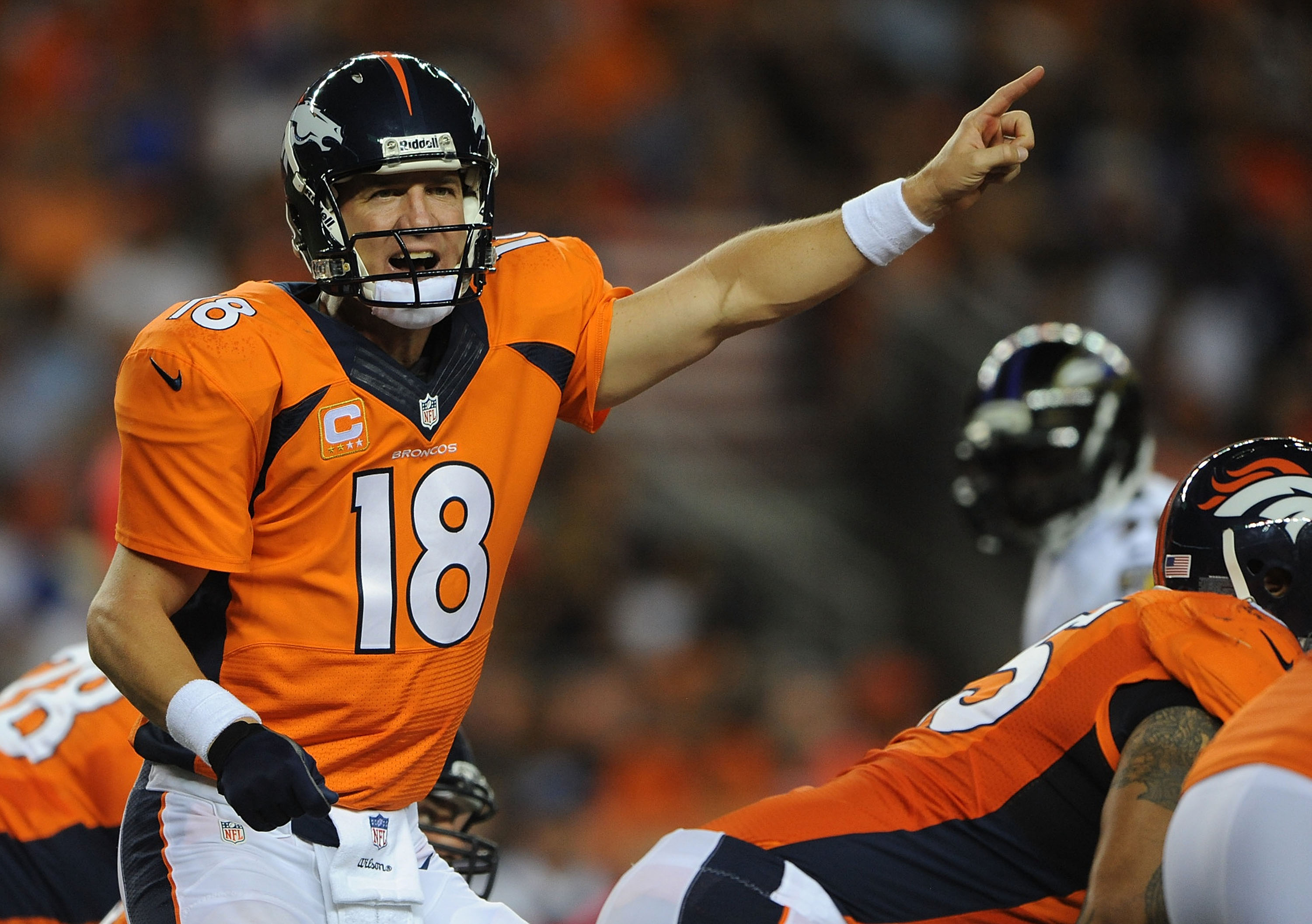 3000x2114 Peyton Manning's 7 TDs lead Broncos past Ravens The Boston Globe