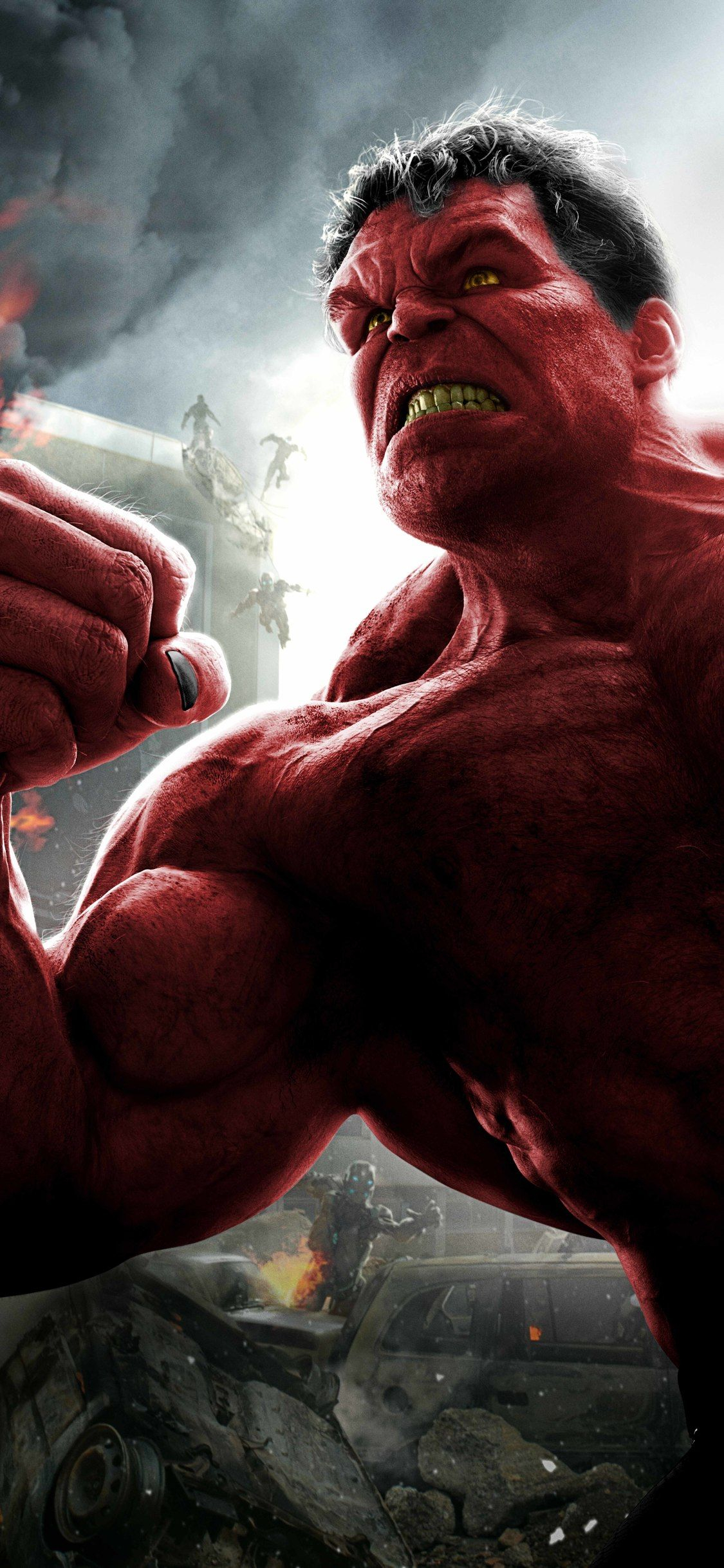 1125x2436 Red Hulk 8k Iphone XS,Iphone 10,Iphone X HD 4k Wallpapers, Images, Backgrounds, Photos and Pictures | Red hulk, Hulk, Hulk marvel