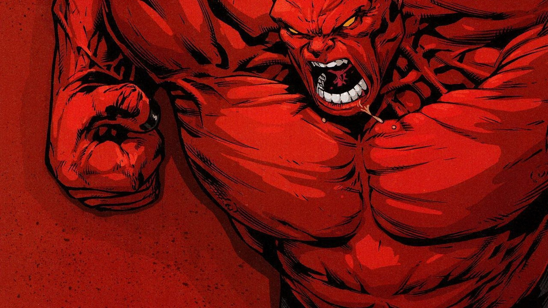 1920x1080 71+] Red Hulk Wallpaper