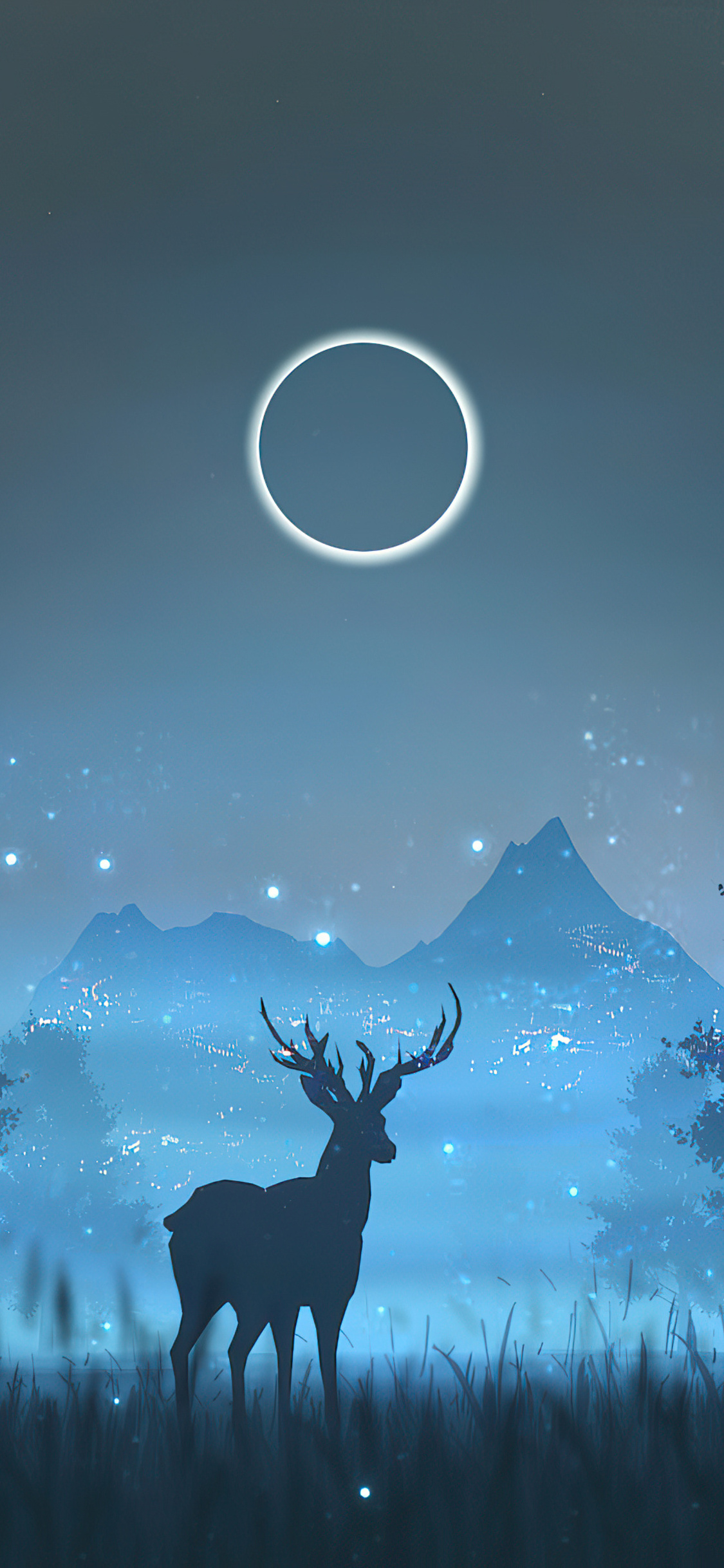 1125x2436 Reindeer Minimalism Art 4k Iphone XS,Iphone 10,Iphone X HD 4k Wallpapers, Images, Backgrounds, Photos and Pictures