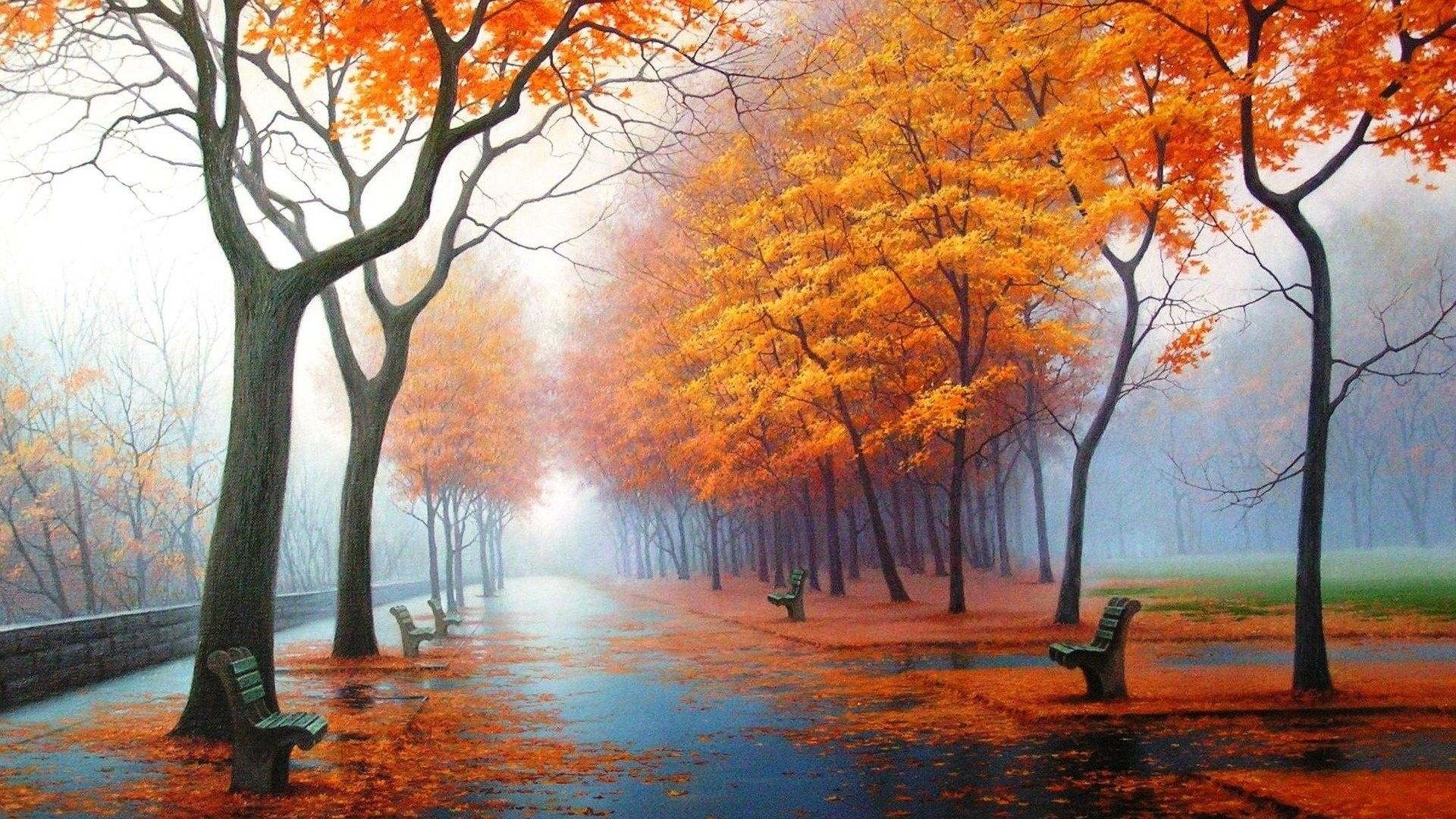 1920x1080 Autumn Rain Wallpapers Top Free Autumn Rain Backgrounds