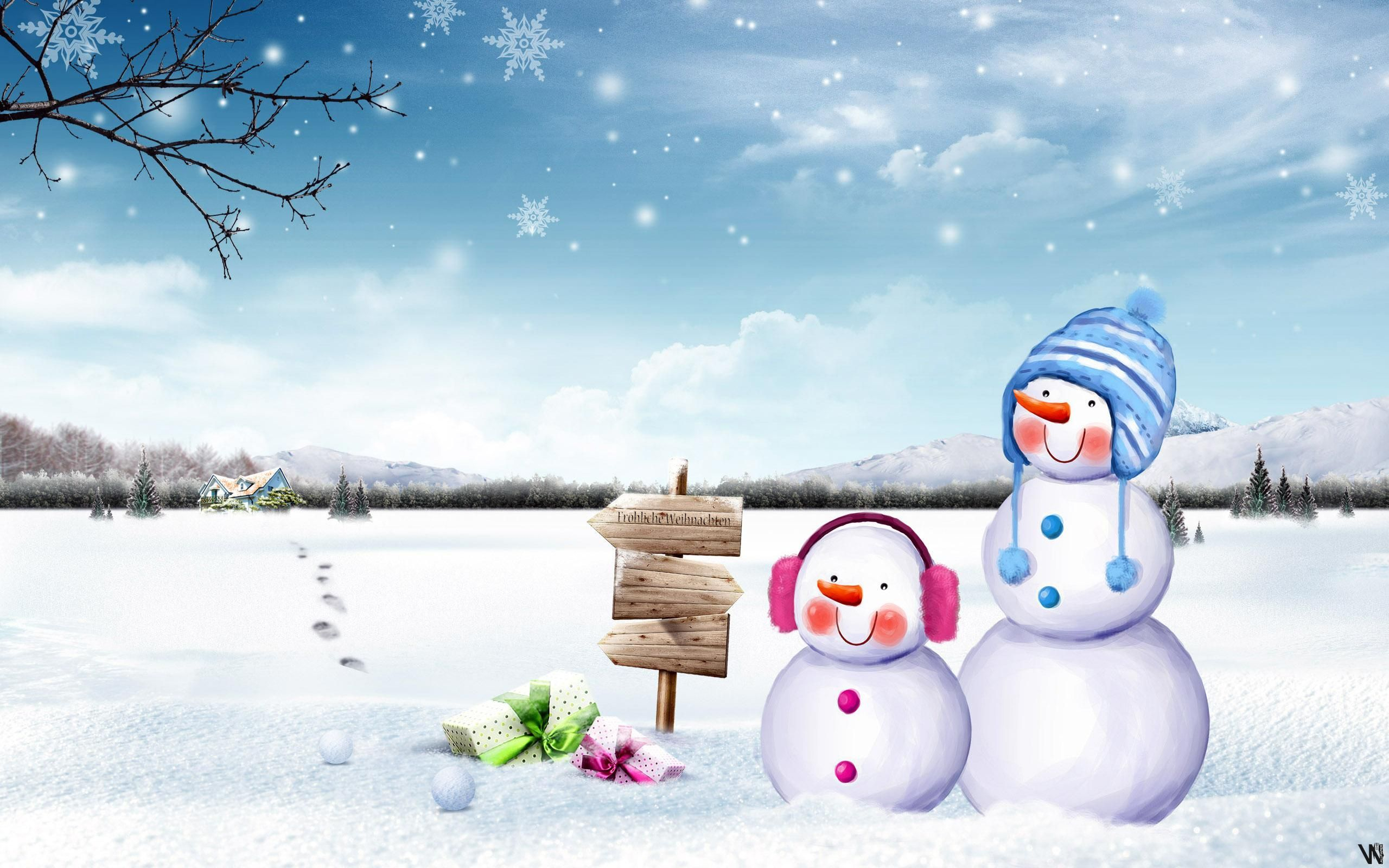 2560x1600 Winter Snowman Wallpapers Top Free Winter Snowman Backgrounds
