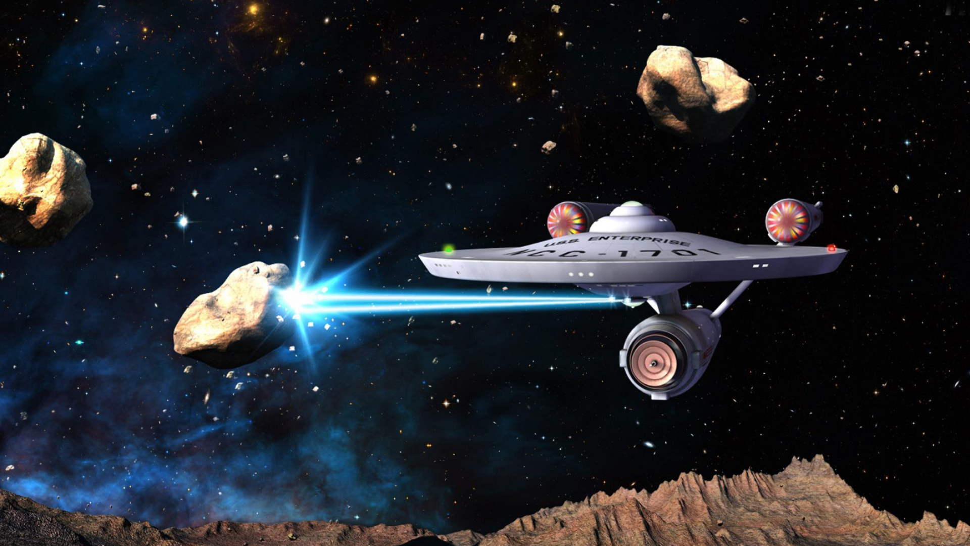1920x1080 Star Trek Sci Fi Enterprise Ncc 1701 Star Ship Faster Eyecandy for your XFCE-Desktop