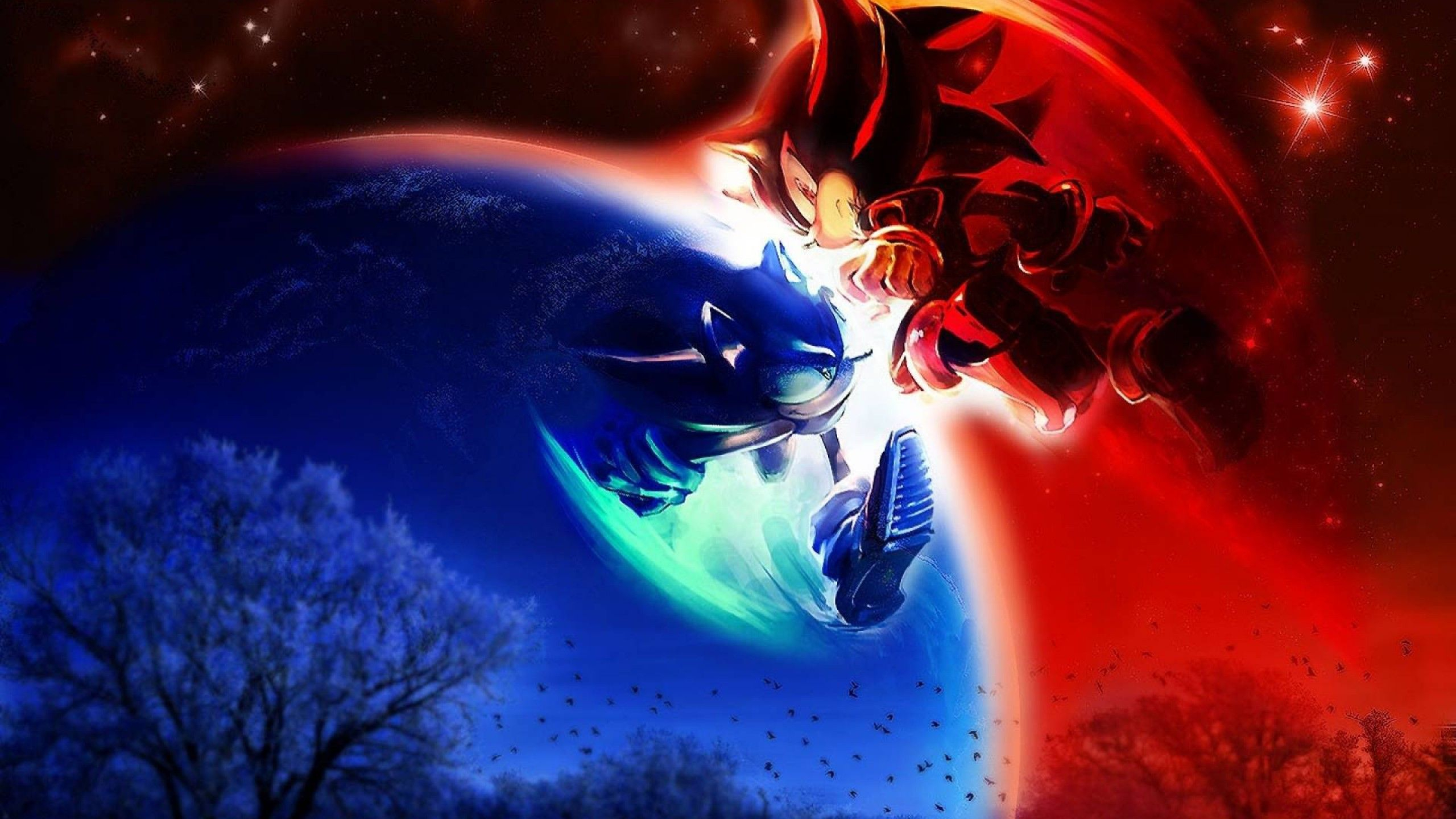 2560x1440 Sonic And Shadow, Color Wallpapers &acirc;&#128;&#147; | Sonic and shadow, Sonic, Sonic art