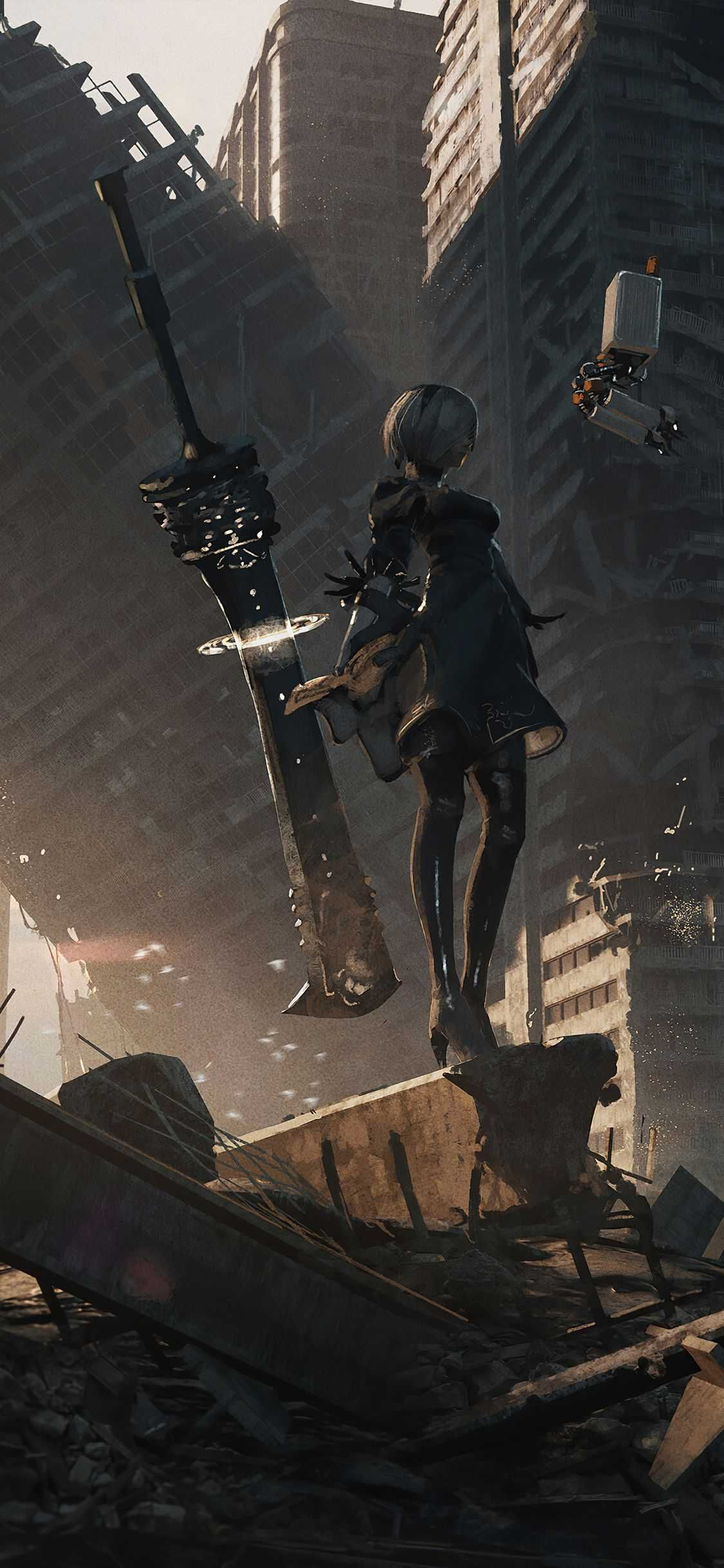1125x2436 Nier Automata Wallpaper Android Discover more 2B, Games, NieR, NieR Automata, Yorha wallpaper. ;&#128;&brvbar; | Nier automata, Automata, Neir automata