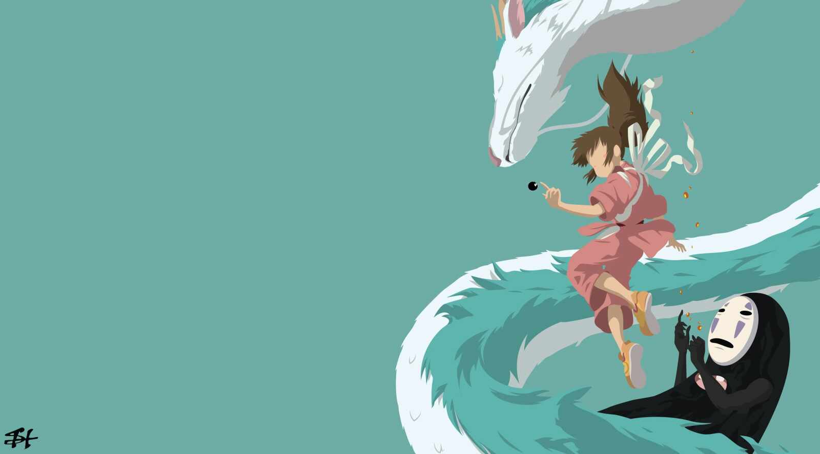 3840x2129 Spirited Away Minimalist Wallpapers Top Free Spirited Away Minima...