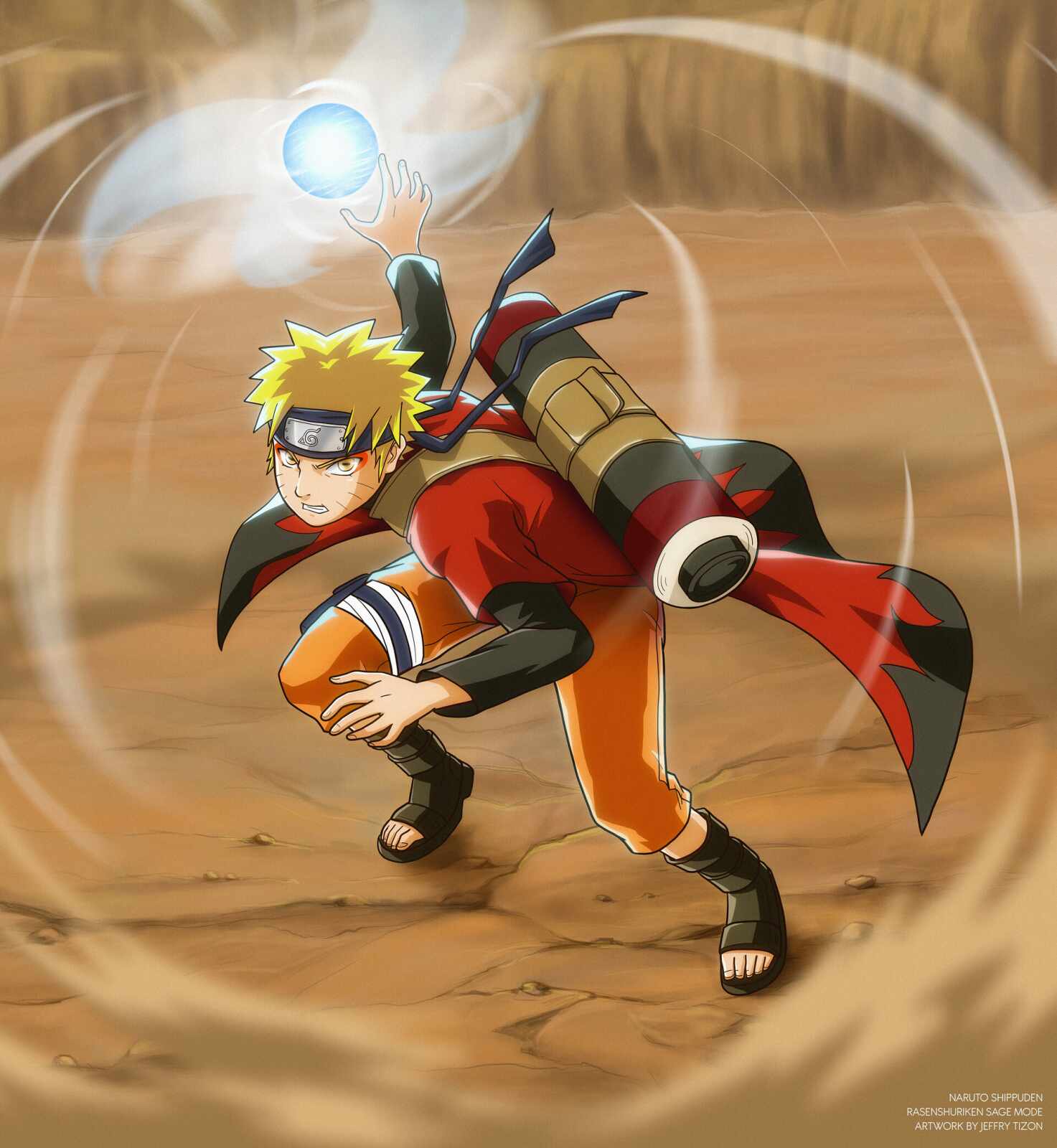 Naruto Sage Mode Rasenshuriken Wallpapers And Backgrounds K Hd Dual Screen